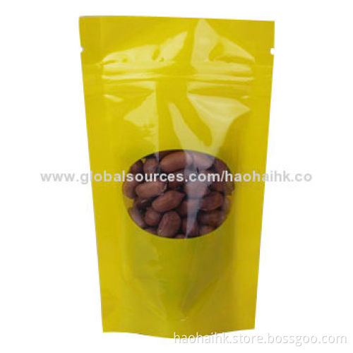 Nuts Zipper Standup Bag, Made of OPP/VM-PET/PE, Easy to Tear Open